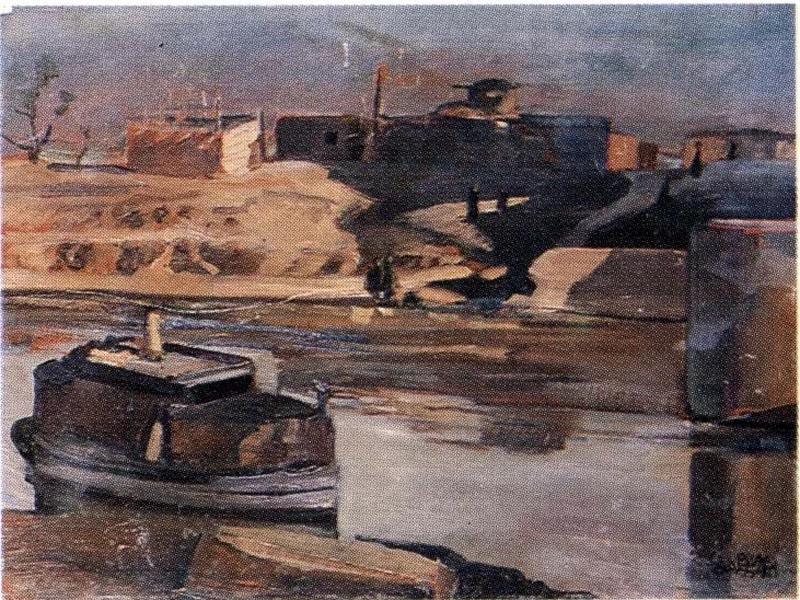 Paesaggio sul Nilo - Collegio Gesuitico Canopoleno, Sassari